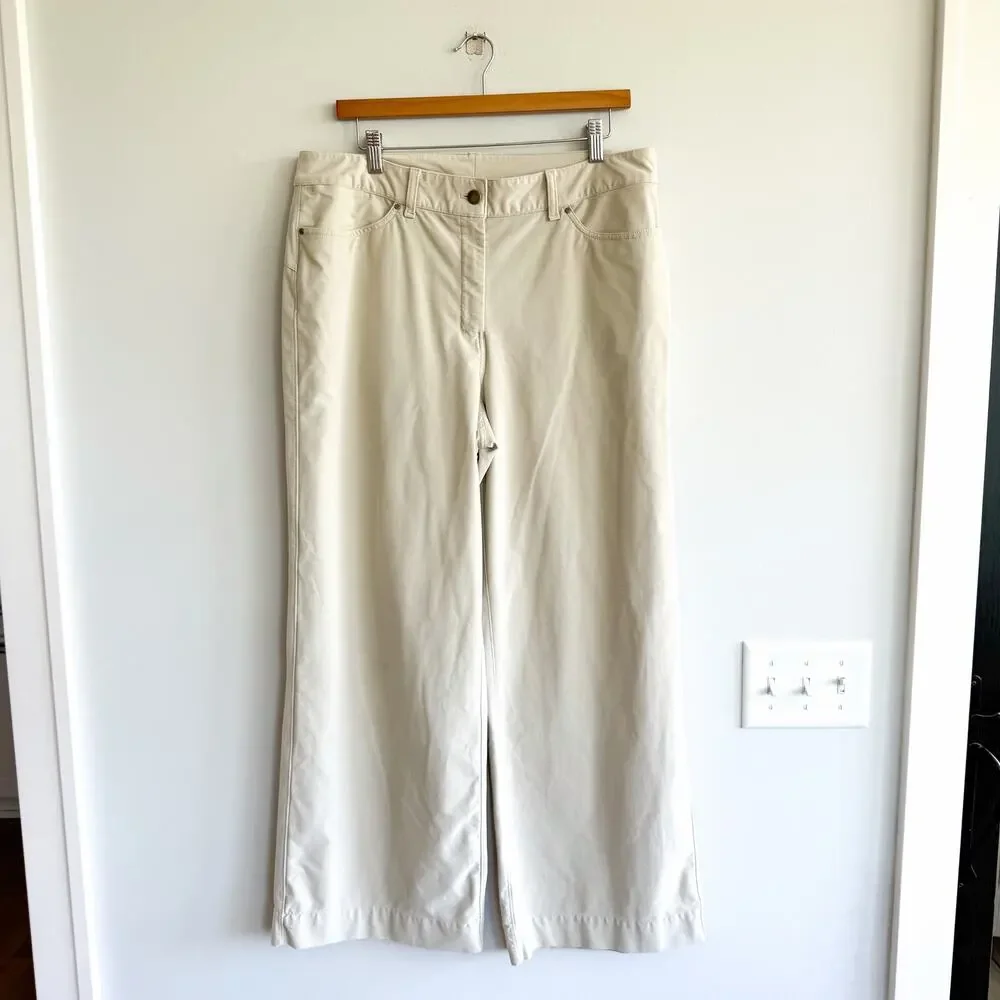 Lululemon City Sleek Utilitech Extra Wide Leg Pants Bone 32